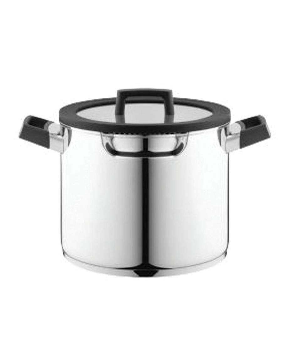 Kitchen * | Berghoff Gem 9.5 Cov Stockpot With Downdraft Handles Silver-Tone