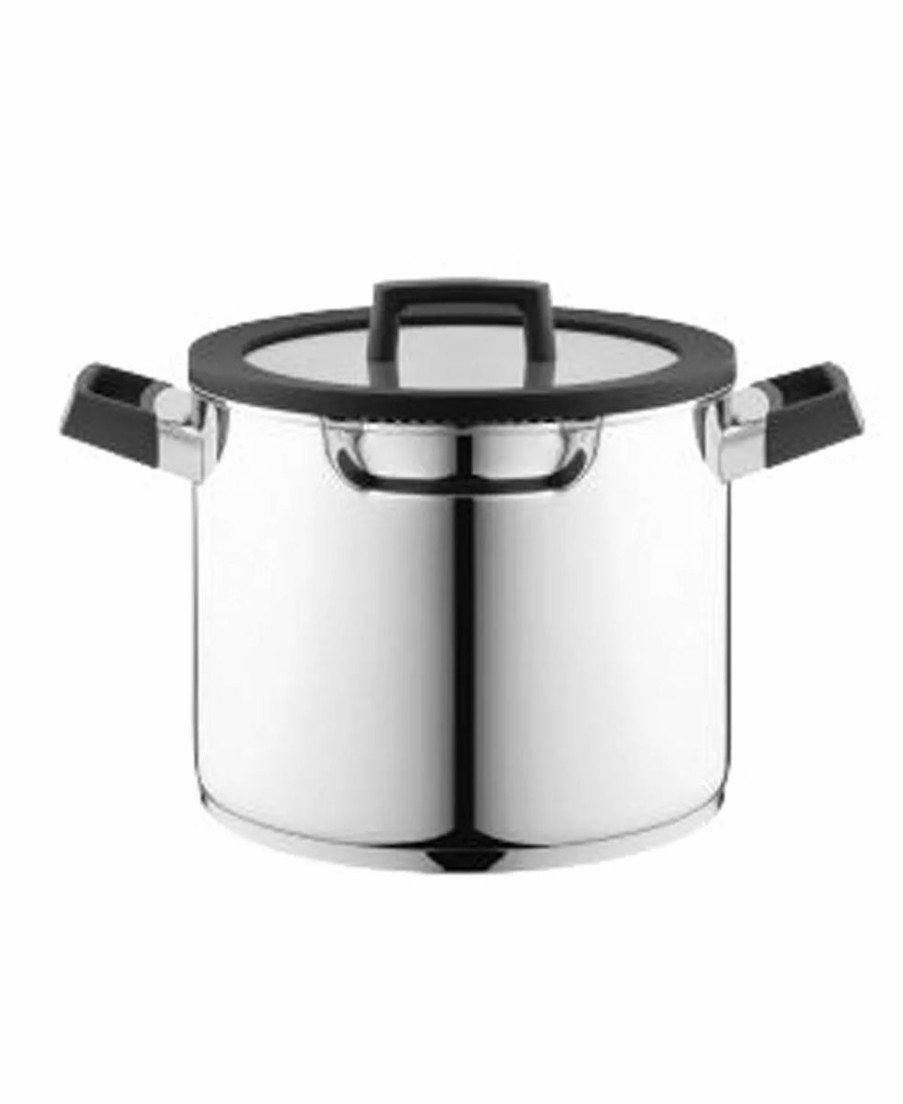 Kitchen * | Berghoff Gem 9.5 Cov Stockpot With Downdraft Handles Silver-Tone