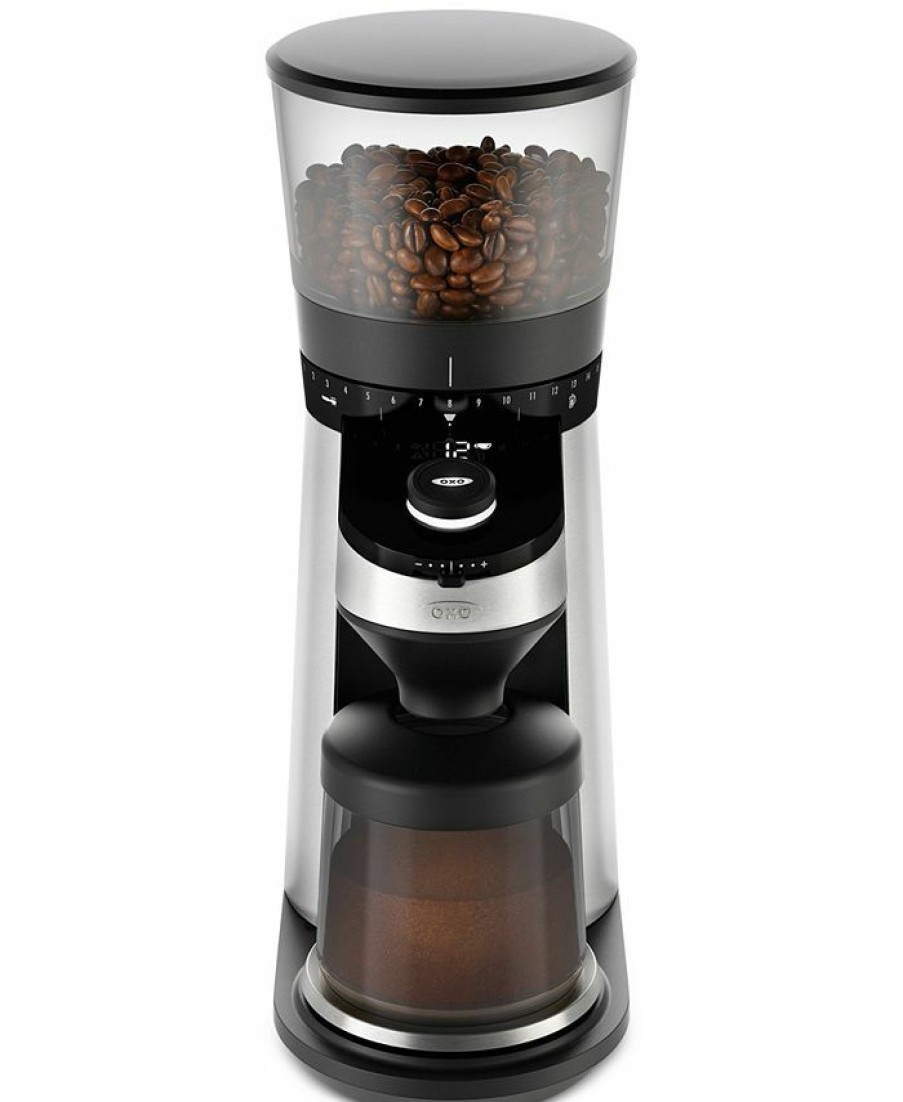 Kitchen * | Oxo Conical Burr Coffee Grinder With Scale Black/Silver