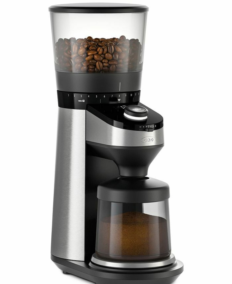 Kitchen * | Oxo Conical Burr Coffee Grinder With Scale Black/Silver