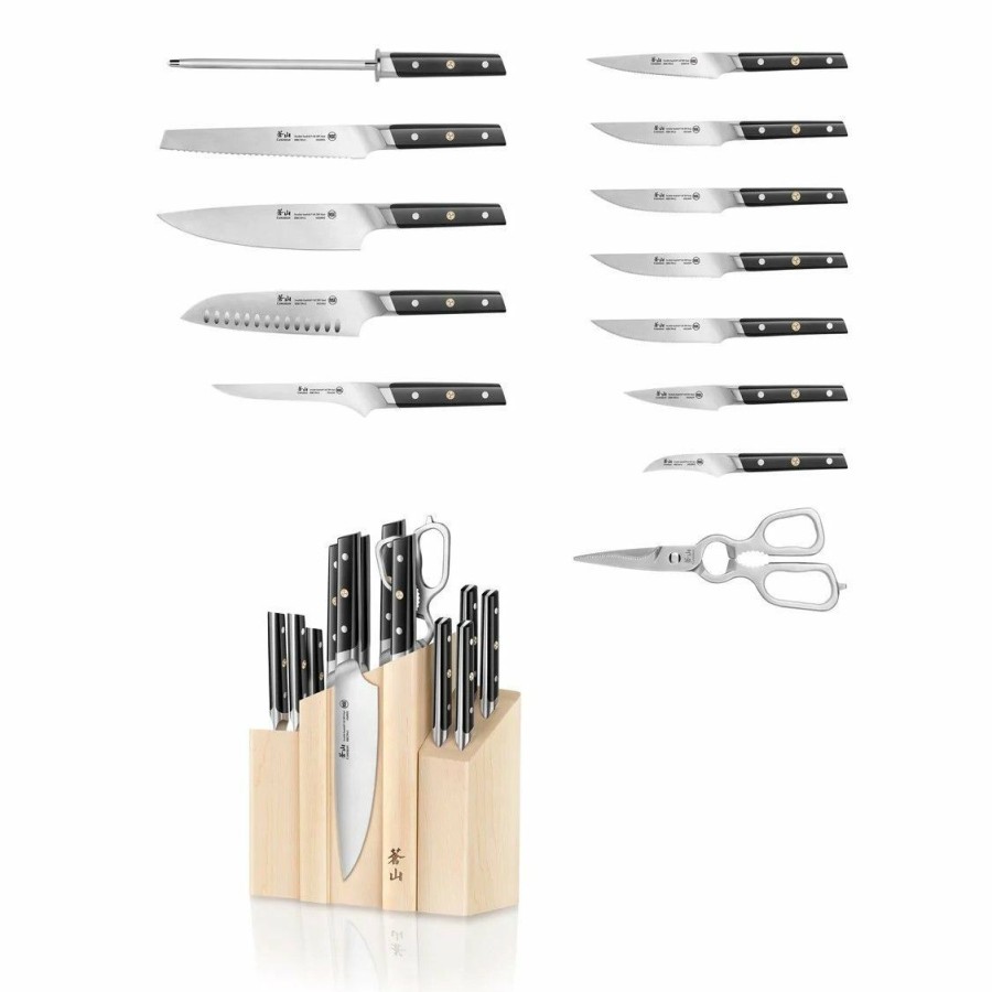 Knives * | Cangshan Cutlery Tc Series Denali 14-Piece Magnetic Knife Block Set