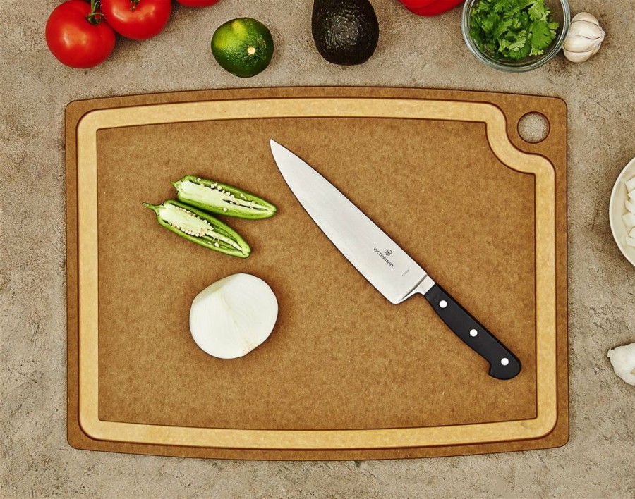 Knives * | Epicurean Gourmet Series Nutmeg & Natural Cutting Board 19.5 X 15