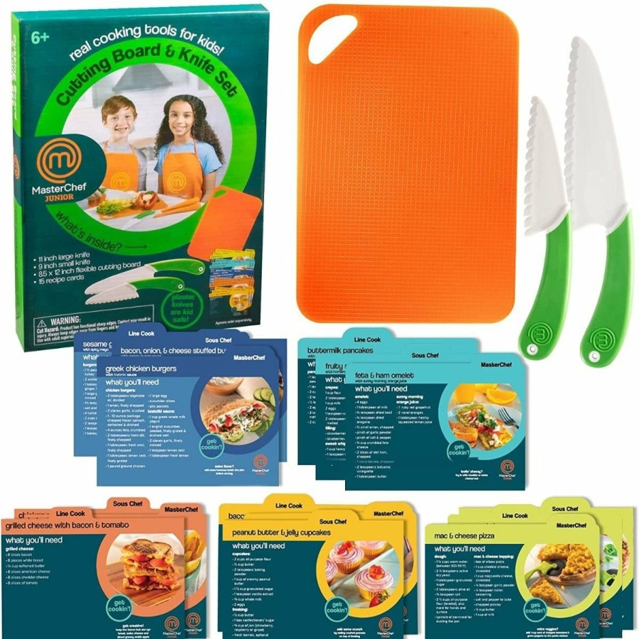 Cooks' Tools * | Cucina Pro Masterchef Junior Knife & Cutting Board Set