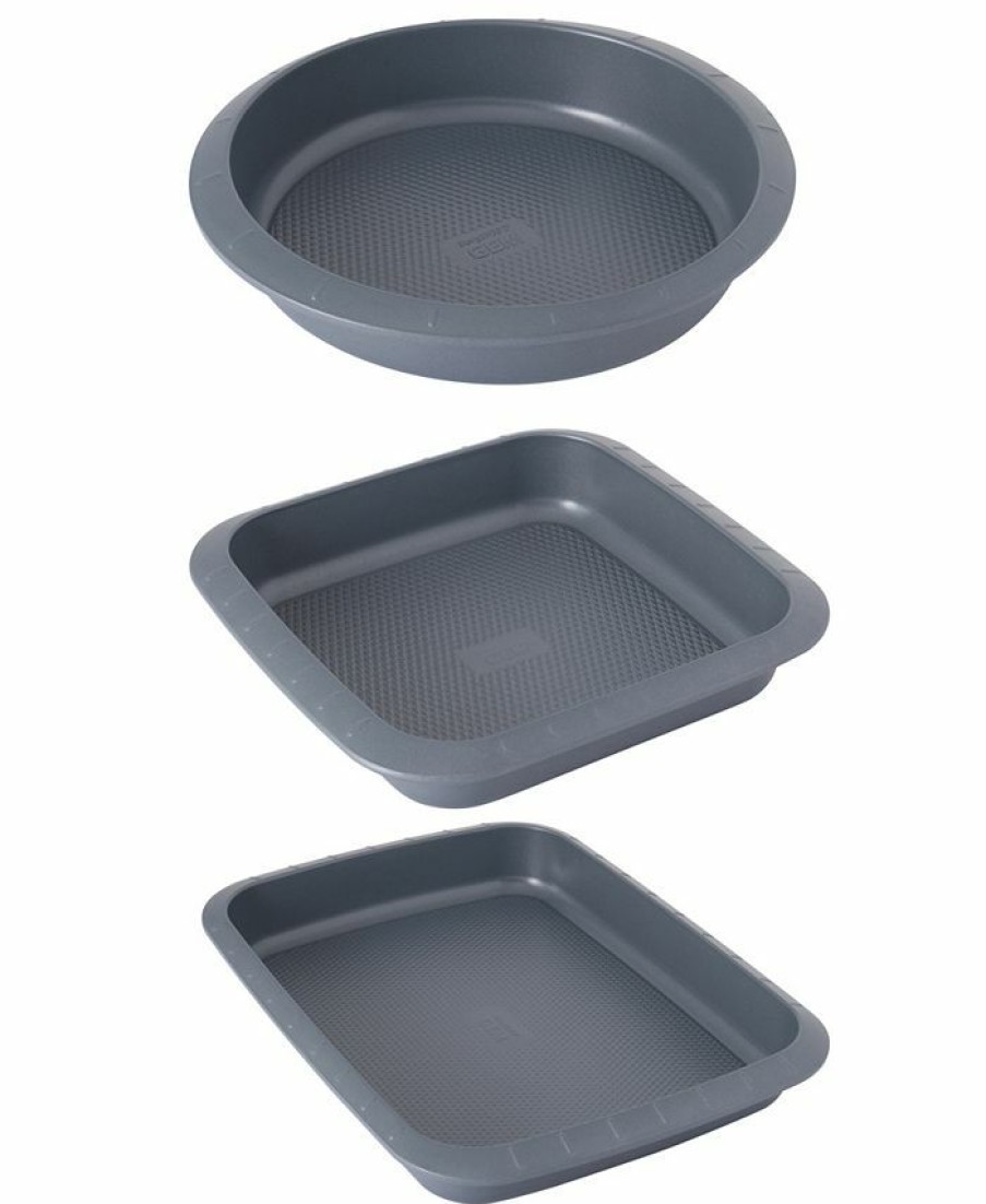 Kitchen * | Berghoff Gem Collection Nonstick 3-Pc. Cake Set Gray