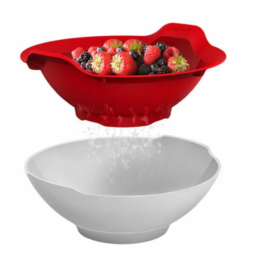 Cooks' Tools * | Prepara Berry Bowl | White/Red