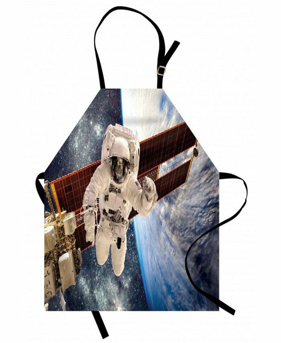 Kitchen * | Ambesonne Outer Space Apron Multi