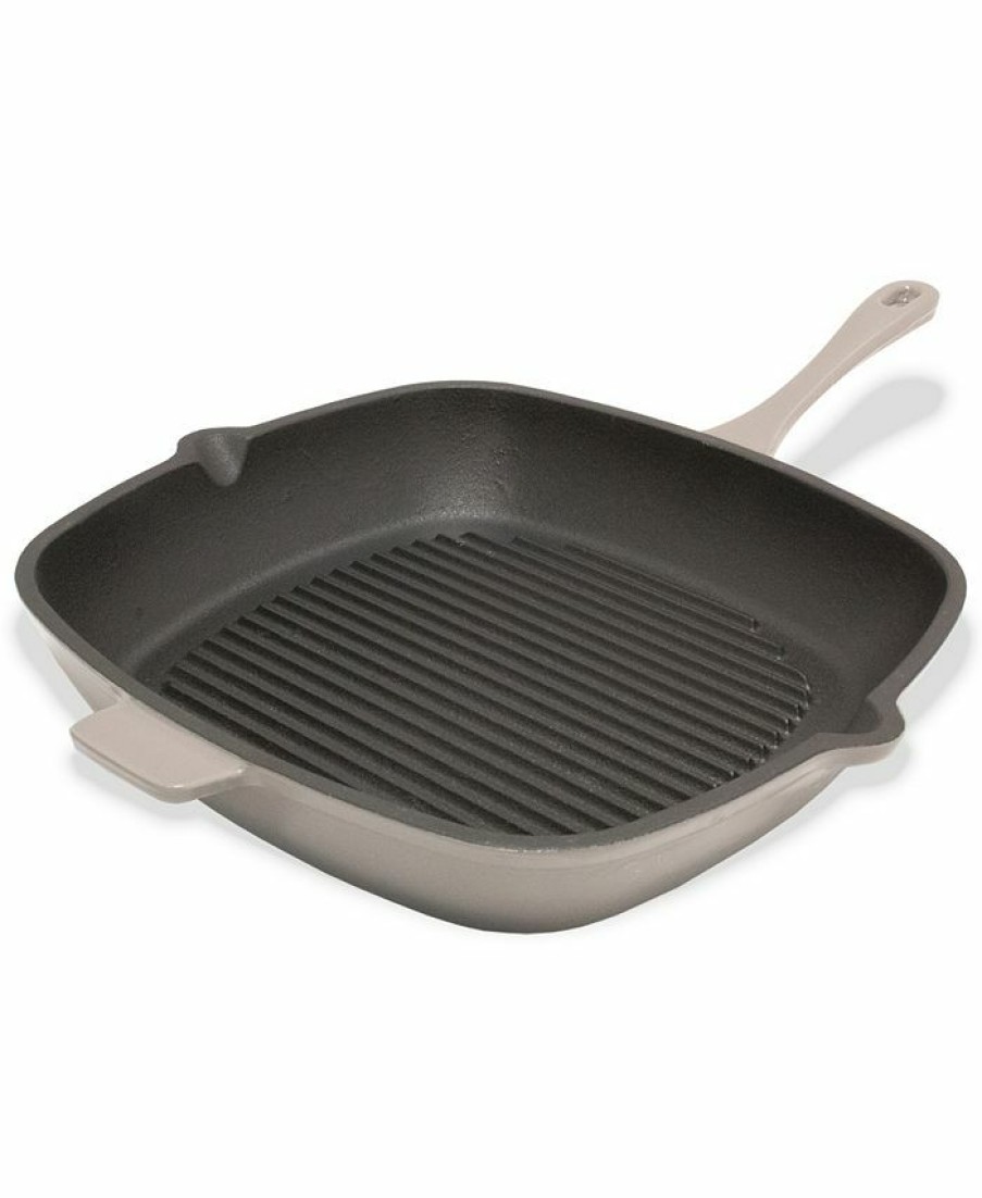 Kitchen * | Berghoff Neo Cast Iron Square Grill Pan, 11 Gray