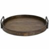 Misc_Gifts * | Uttermost Reine Round Wooden Tray Open Miscellaneous