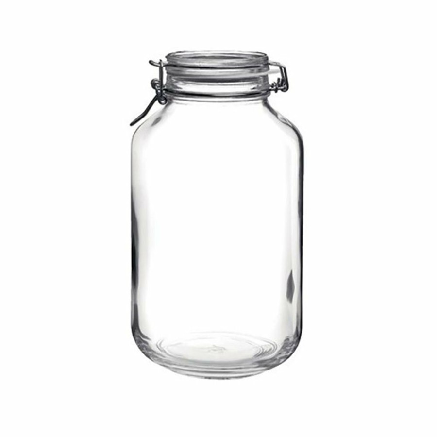 Glassware & Tabletop * | Bormioli Rocco 4L Swing Top Fido Glass Jars | 6-Pack