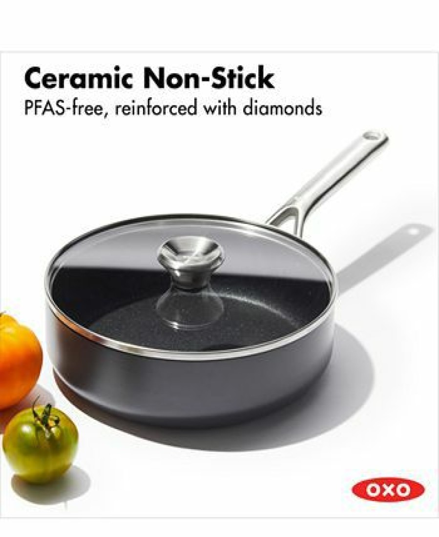 Kitchen * | Oxo Professional Ha Ceramic Nonstick 3-Qt. Saute Pan & Lid