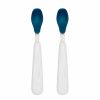 Glassware & Tabletop * | Oxo Tot Feeding Spoon Set With Soft Silicone | Navy