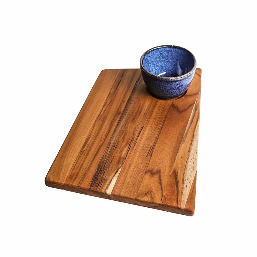 Glassware & Tabletop * | Teakhaus Trapeze Edge Grain Cutting/Serving Board | 14 X 10 X .55