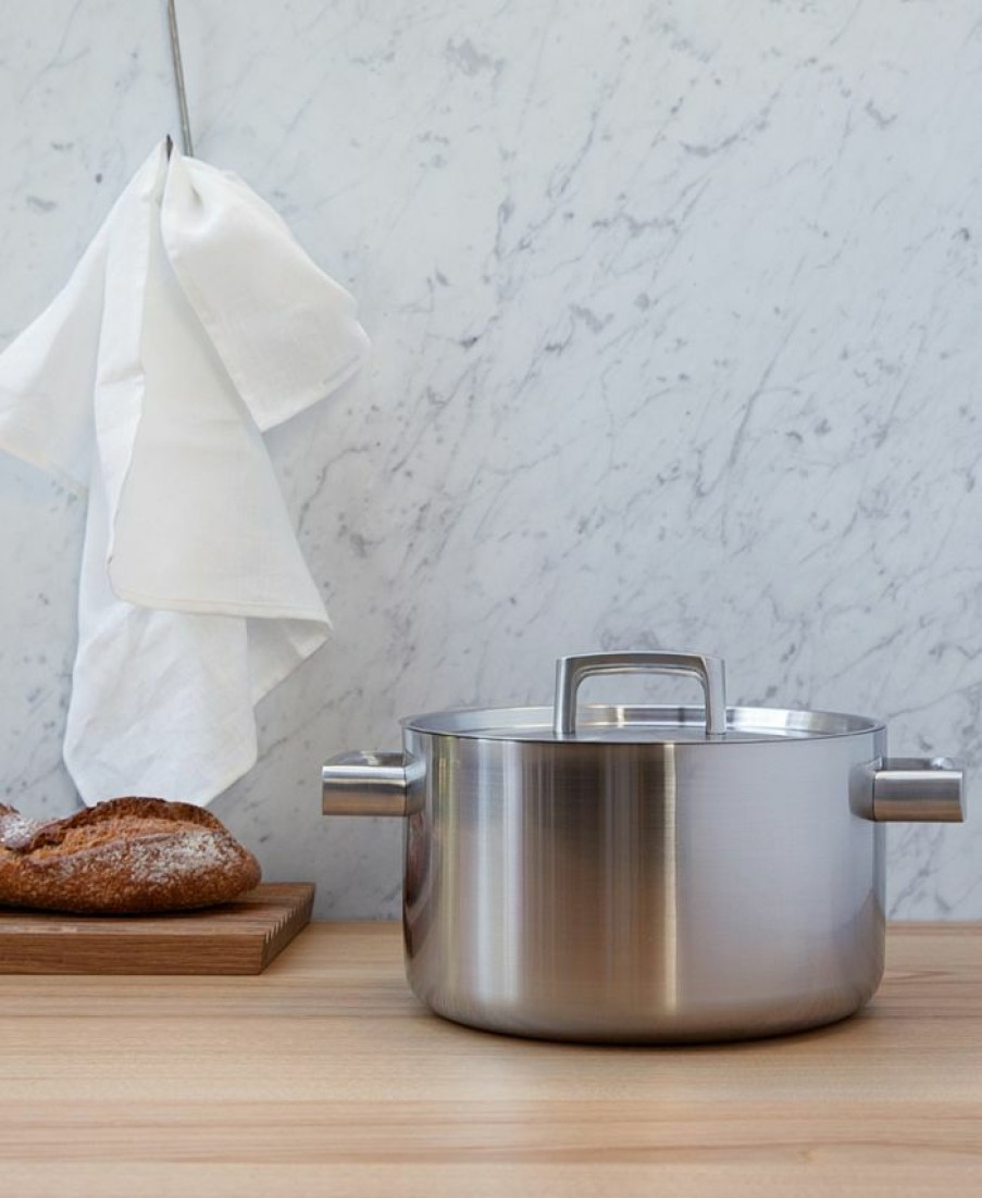 Kitchen * | Berghoff Ron 10 Stainless Steel Covered Stockpot Silver