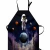 Kitchen * | Ambesonne Outer Space Apron Multi