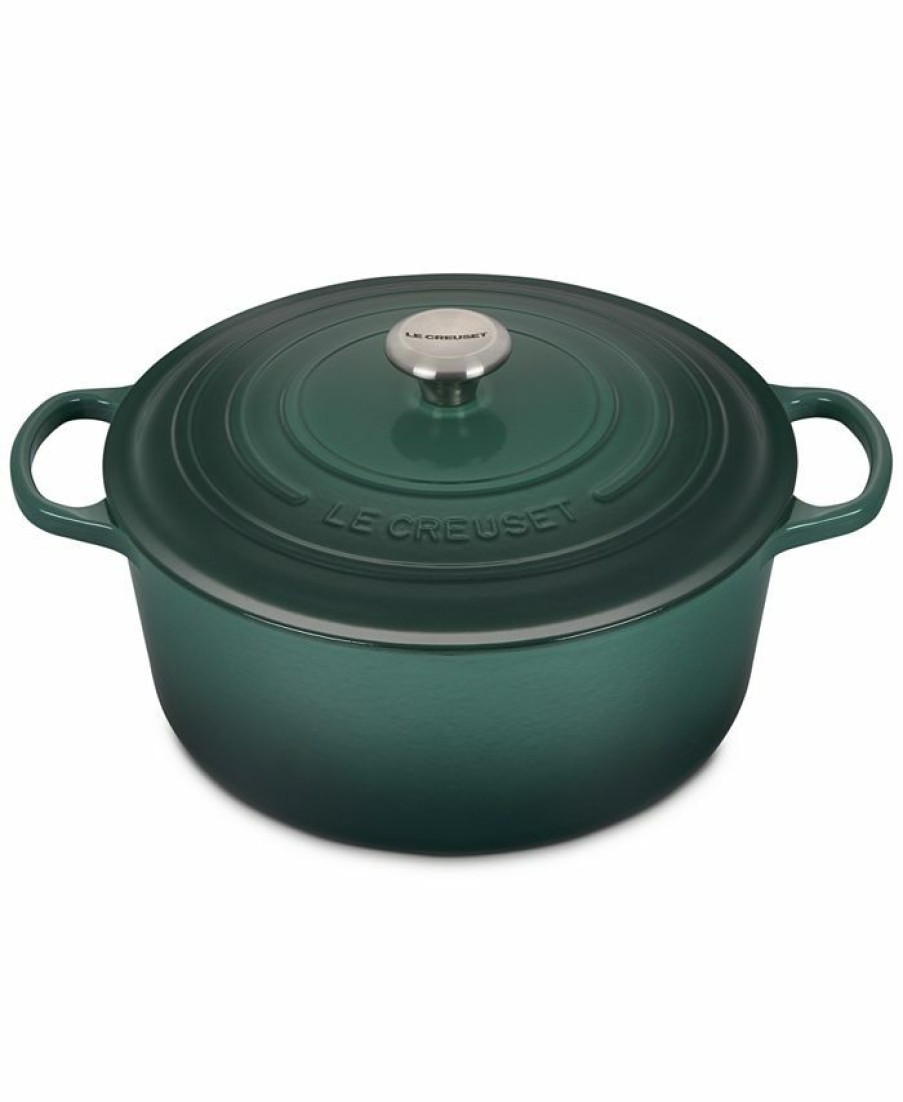 Kitchen * | Le Creuset 9-Qt. Signature Enameled Cast Iron Round Dutch Oven Artichaut