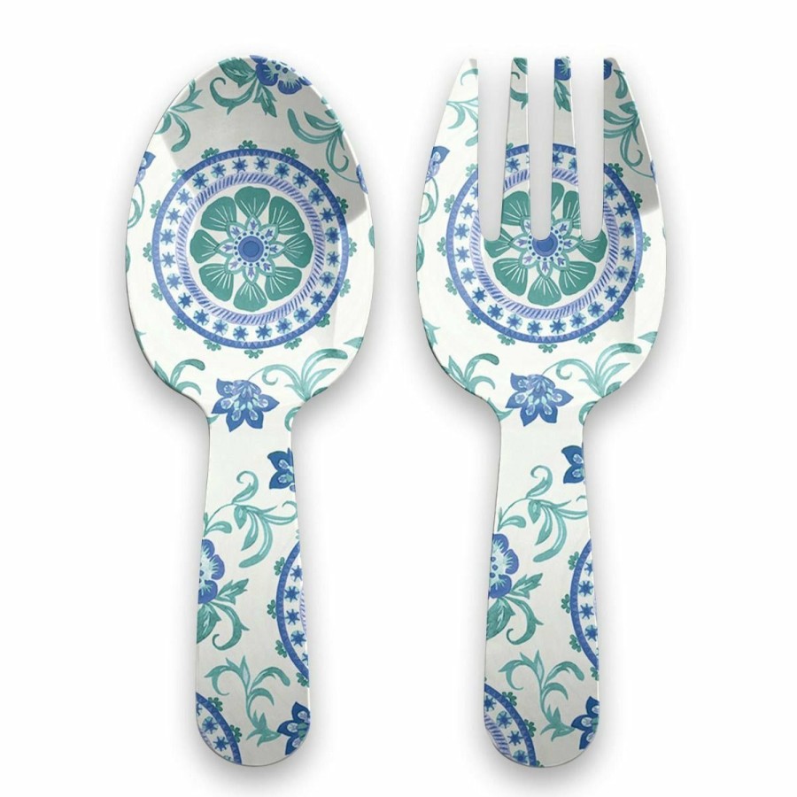 Glassware & Tabletop * | Tarhong Melamine Tabletop Servers | Rio Turquoise Floral