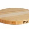 Knives * | John Boos 18 Round Cutting Board Edge Grain Maple