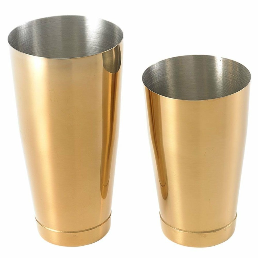 Glassware & Tabletop * | Mercer Barfly Shaker/Tin Set | Gold Plated