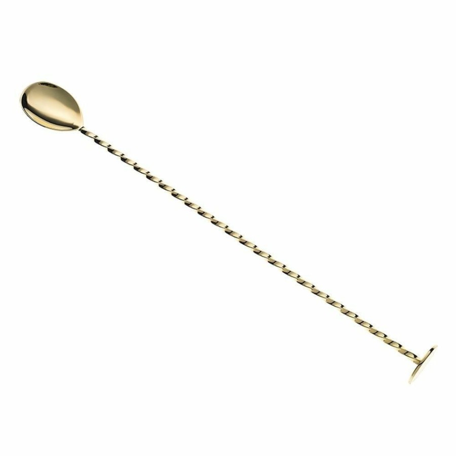 Glassware & Tabletop * | Mercer Barfly 15.75 Bar Spoon With Muddler | Gold Plated