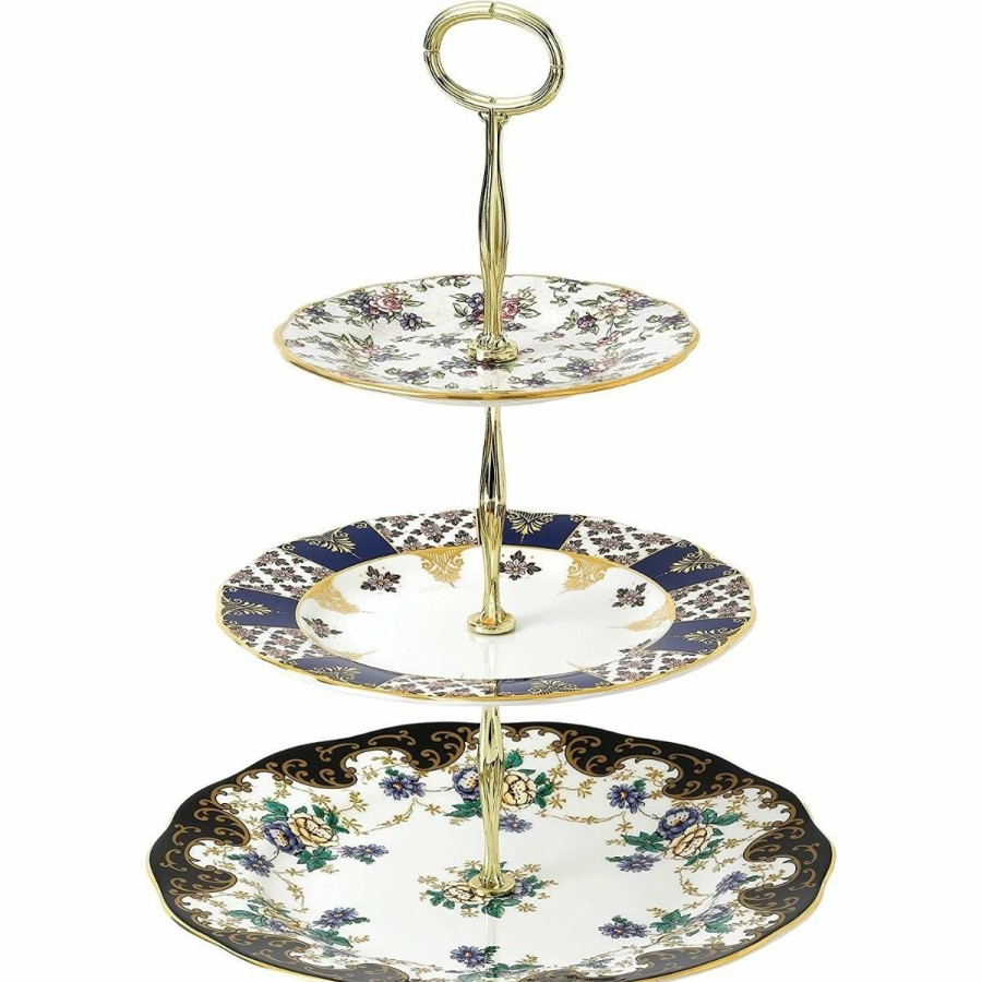 Glassware & Tabletop * | Royal Albert 100 Years 3-Tier Cake Stand | English Chintz, Regency & Duchess