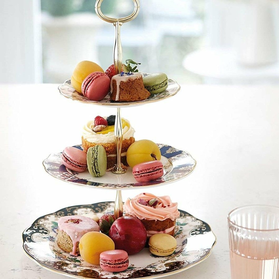 Glassware & Tabletop * | Royal Albert 100 Years 3-Tier Cake Stand | English Chintz, Regency & Duchess