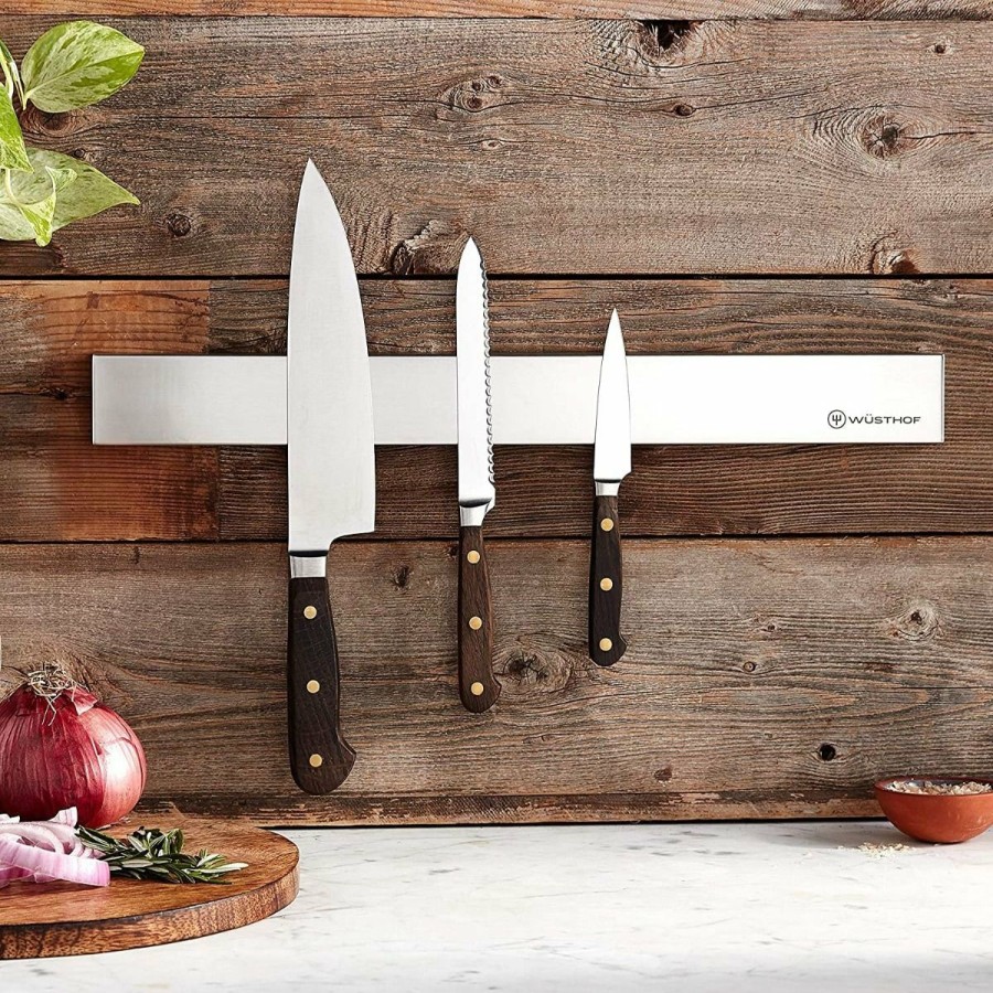 Knives * | Wusthof Cutlery Wusthof 17.75 Magna Bar Knife Holder | Stainless Steel