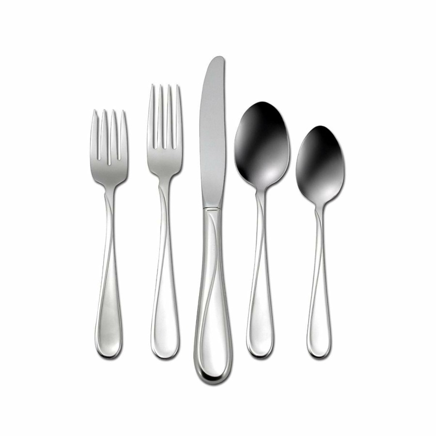 Glassware & Tabletop * | Oneida 18/0 Stainless Steel 45-Piece Flatware Set | Flight