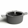 Kitchen * | Berghoff Leo Collection Nonstick 4.6-Qt. Covered Stockpot Gray