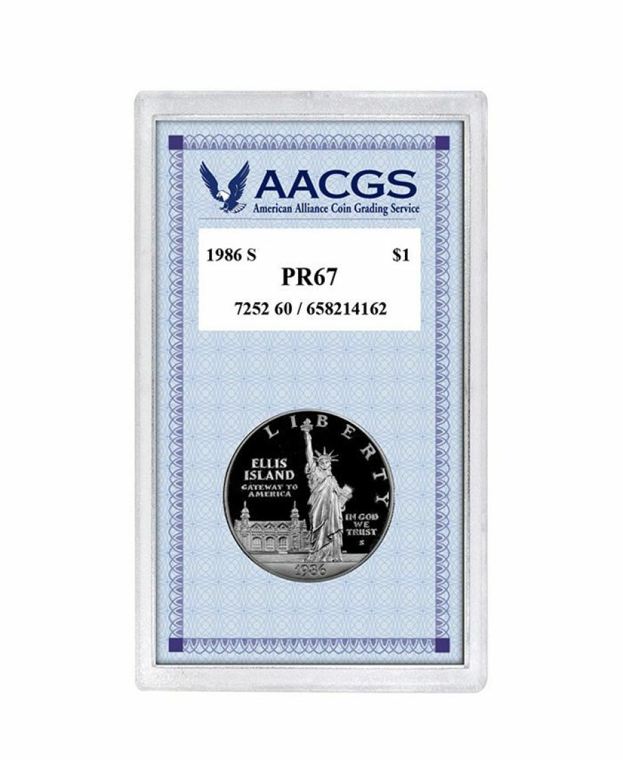 Misc_Gifts * | American Coin Treasures Proof 1986S Statue Of Liberty Centennial Commemorative Silver Dollar Graded Pr67 Multi