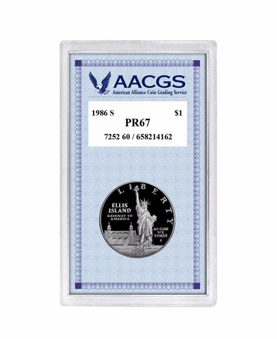 Misc_Gifts * | American Coin Treasures Proof 1986S Statue Of Liberty Centennial Commemorative Silver Dollar Graded Pr67 Multi