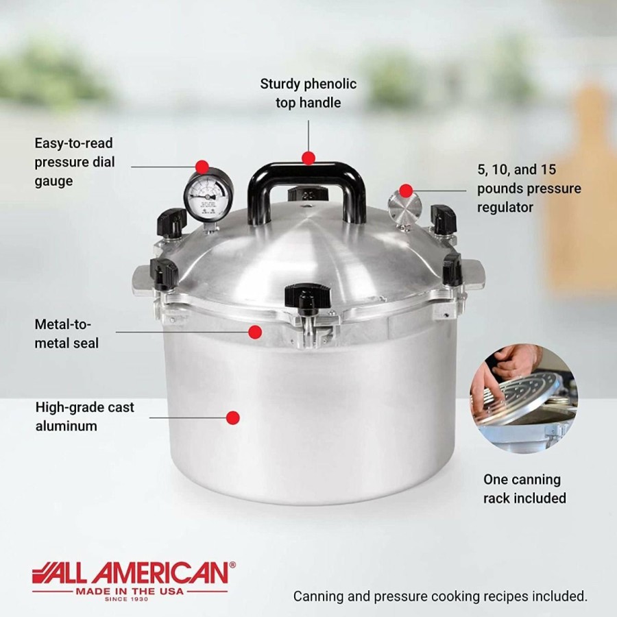 Cooks' Tools * | All American 1930 No. 915 Pressure Canner & Cooker | 15.5-Quart