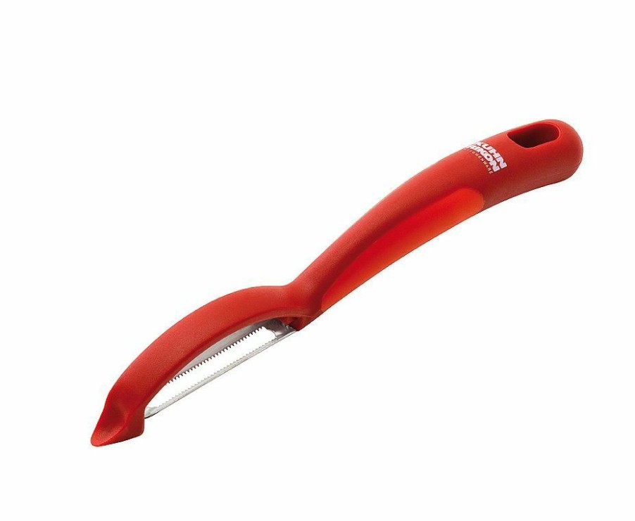 Cooks' Tools * | Kuhn Rikon Piranha Swivel Peeler Red