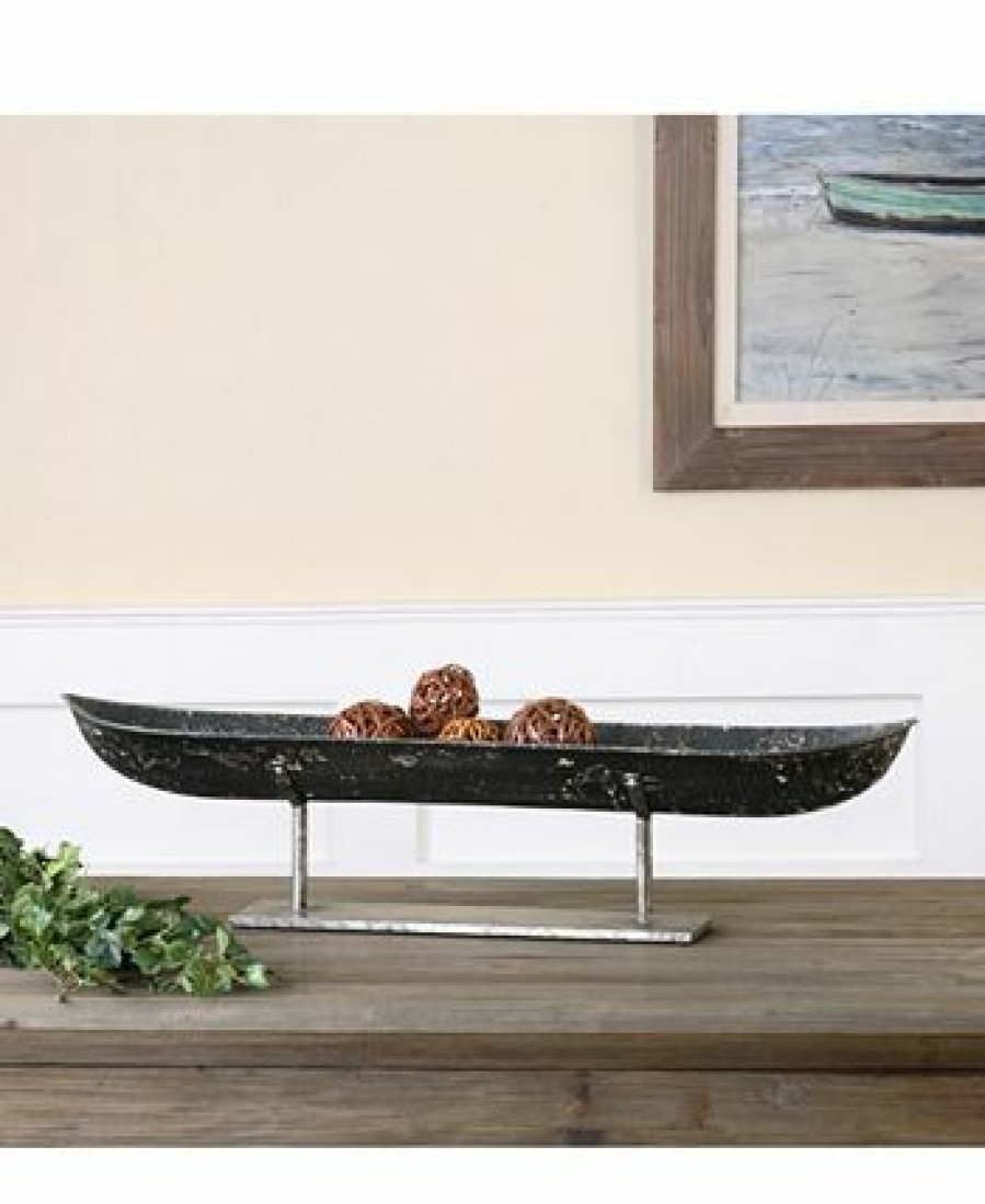 Misc_Gifts * | Uttermost River Boat Sculpture