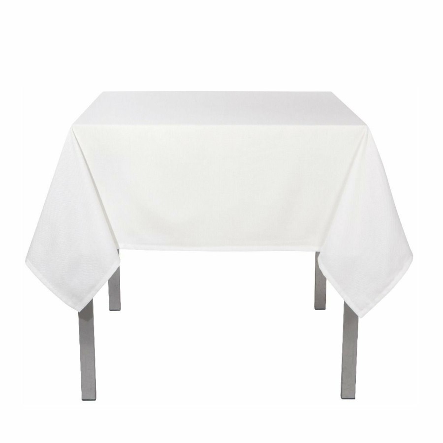 Glassware & Tabletop * | Danica Brands Now Designs By Danica Renew Collection 60 X 90 Tablecloth | White