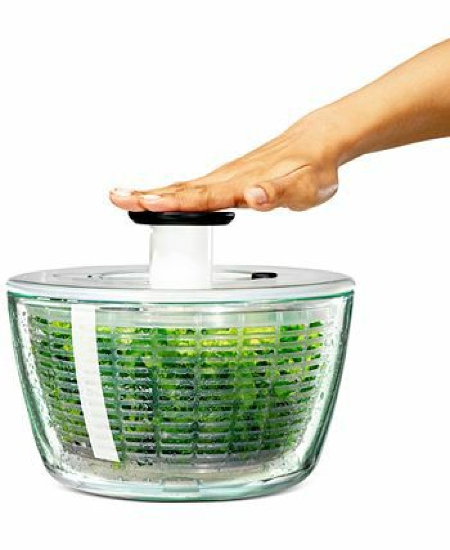 Kitchen * | Oxo Good Grips Glass Bowl Salad Spinner