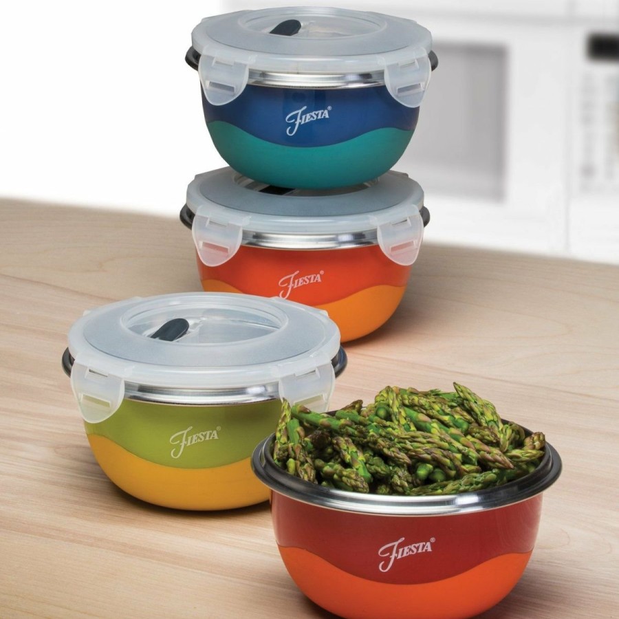 Cooks' Tools * | Fiesta Prep Bowl Set | 8-Piece With Lids