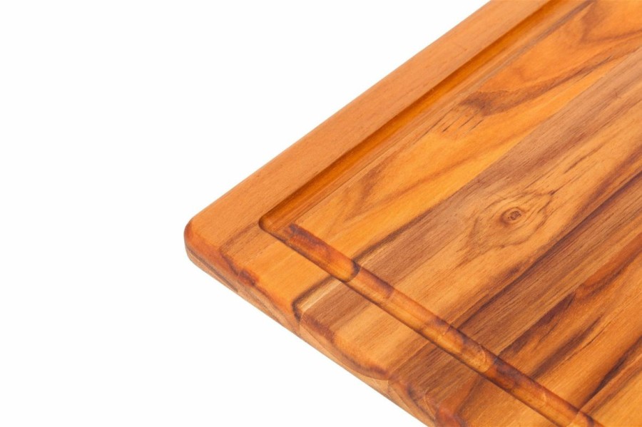 Knives * | Teakhaus Edge Grain Cutting/Serving Board + Juice Canal (Rectangle) | 15.75 X 11 X 0.5