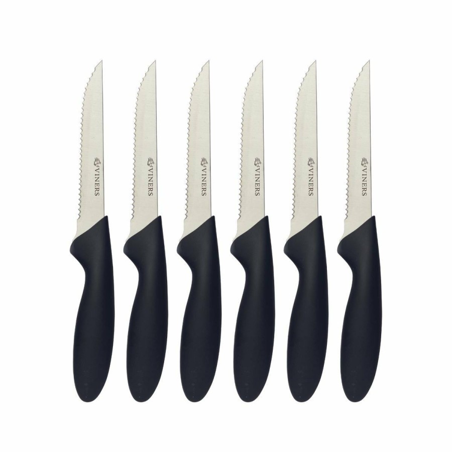 Knives * | Viners Vivid Steak Knife Set | 6-Piece