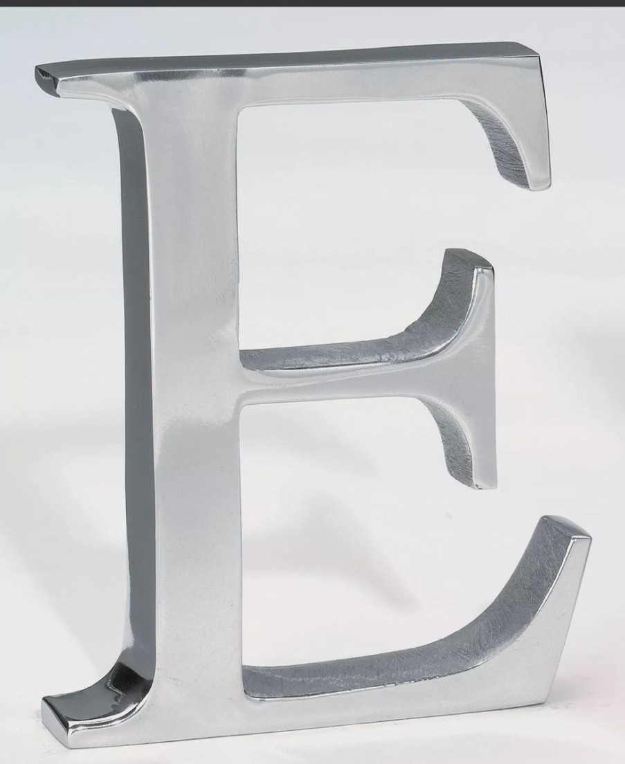 Misc_Gifts * | St. Croix Kindwer 6 Aluminum Letter E Silver