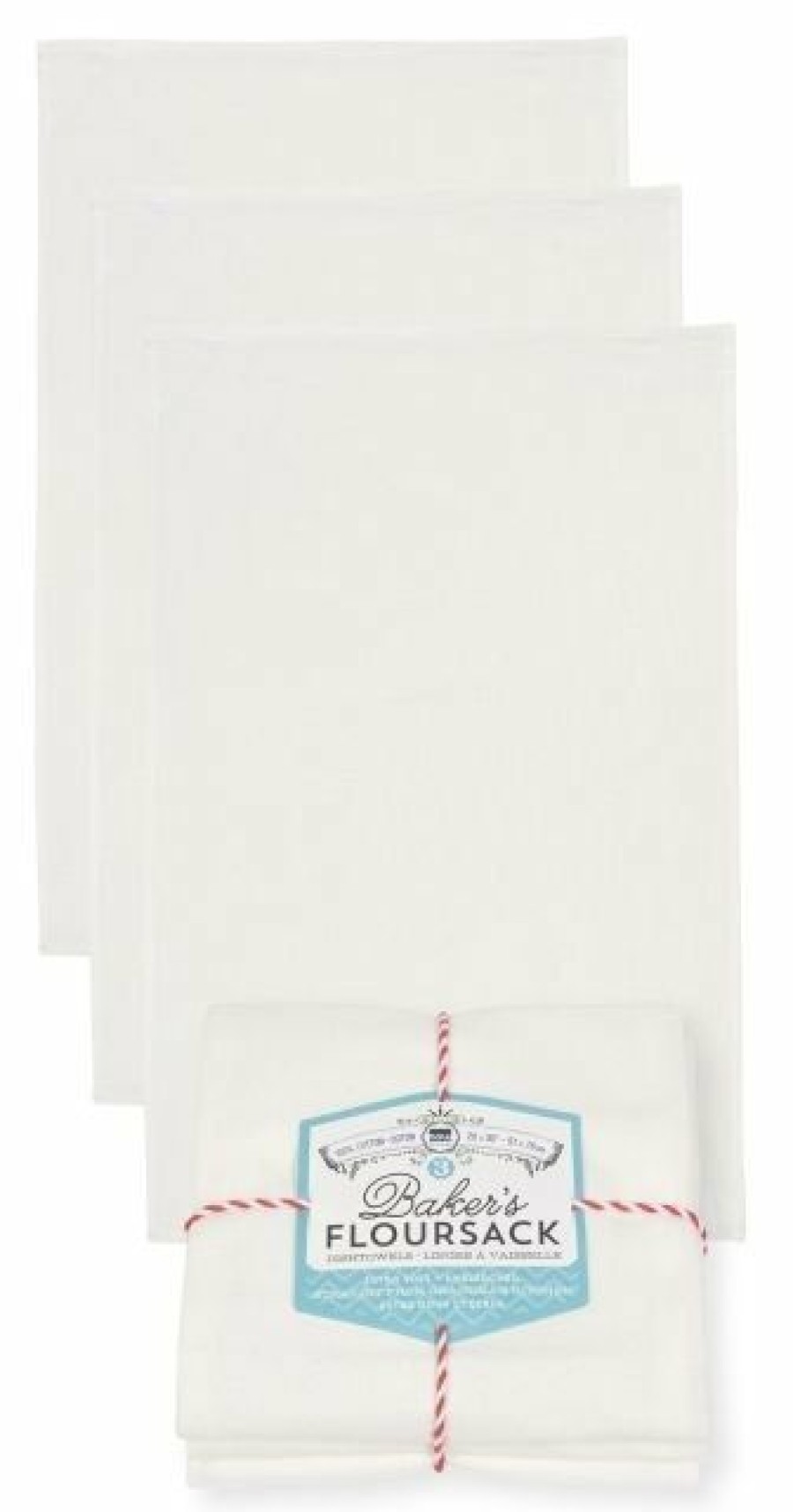 Glassware & Tabletop * | Danica Brands Now Designs By Danica Floursack Dishtowels (Set Of 3) | White