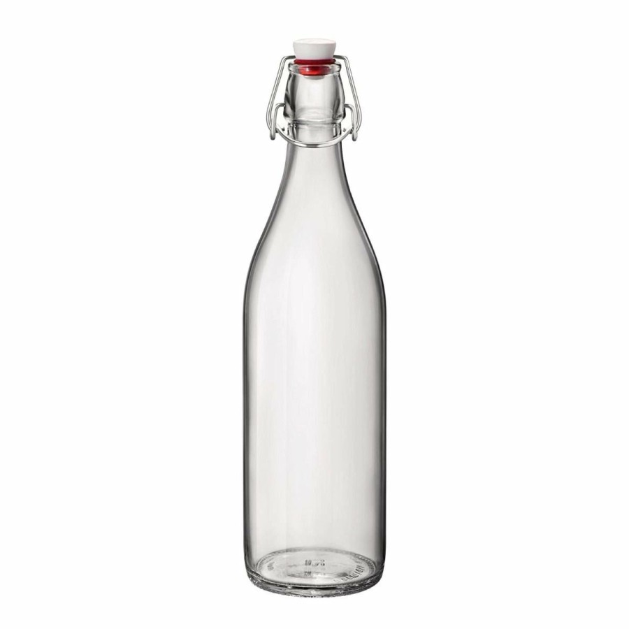 Glassware & Tabletop * | Bormioli Rocco 33.75Oz Swing Top Giara Glass Bottles Clear | 30-Pack