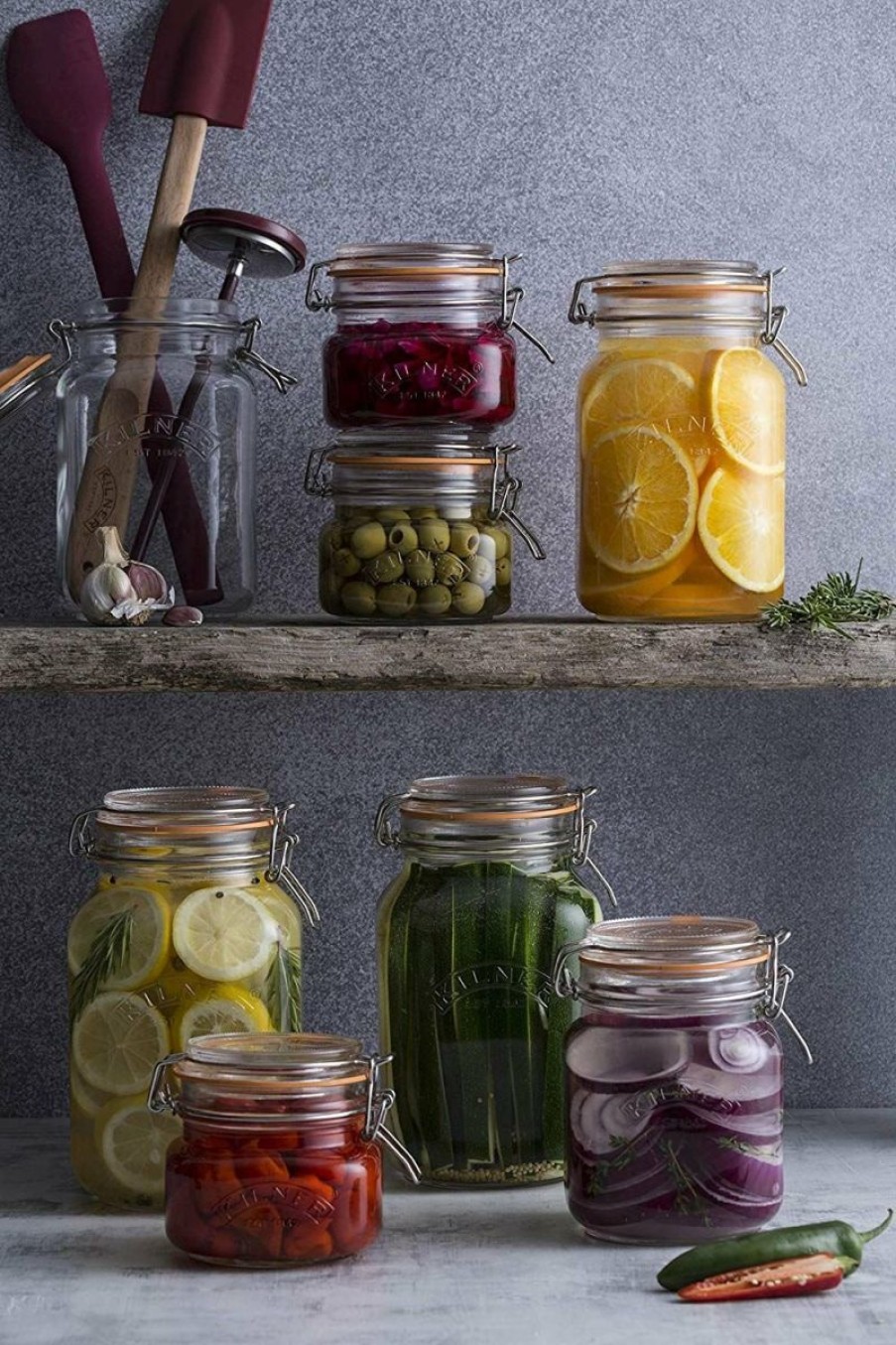 Glassware & Tabletop * | Kilner Swing Top Square Glass Jar | 1L