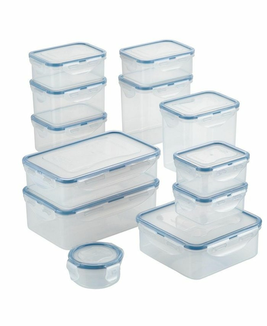 Kitchen * | Lock N Lock Easy Essentials Basics 24-Pc. Food Storage Container Set Clear