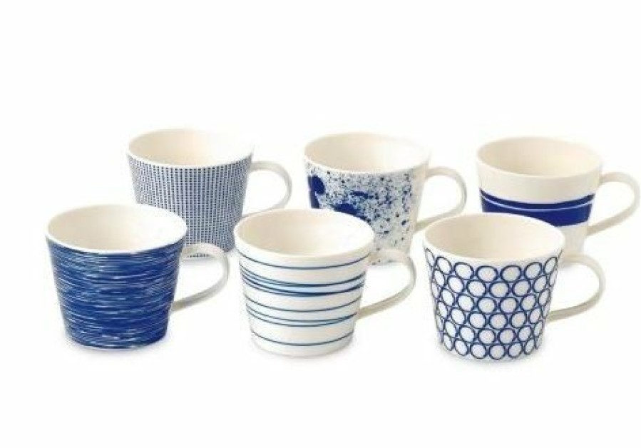 Glassware & Tabletop * | Royal Doulton Pacific Mixed 13Oz Mugs Set Of 6