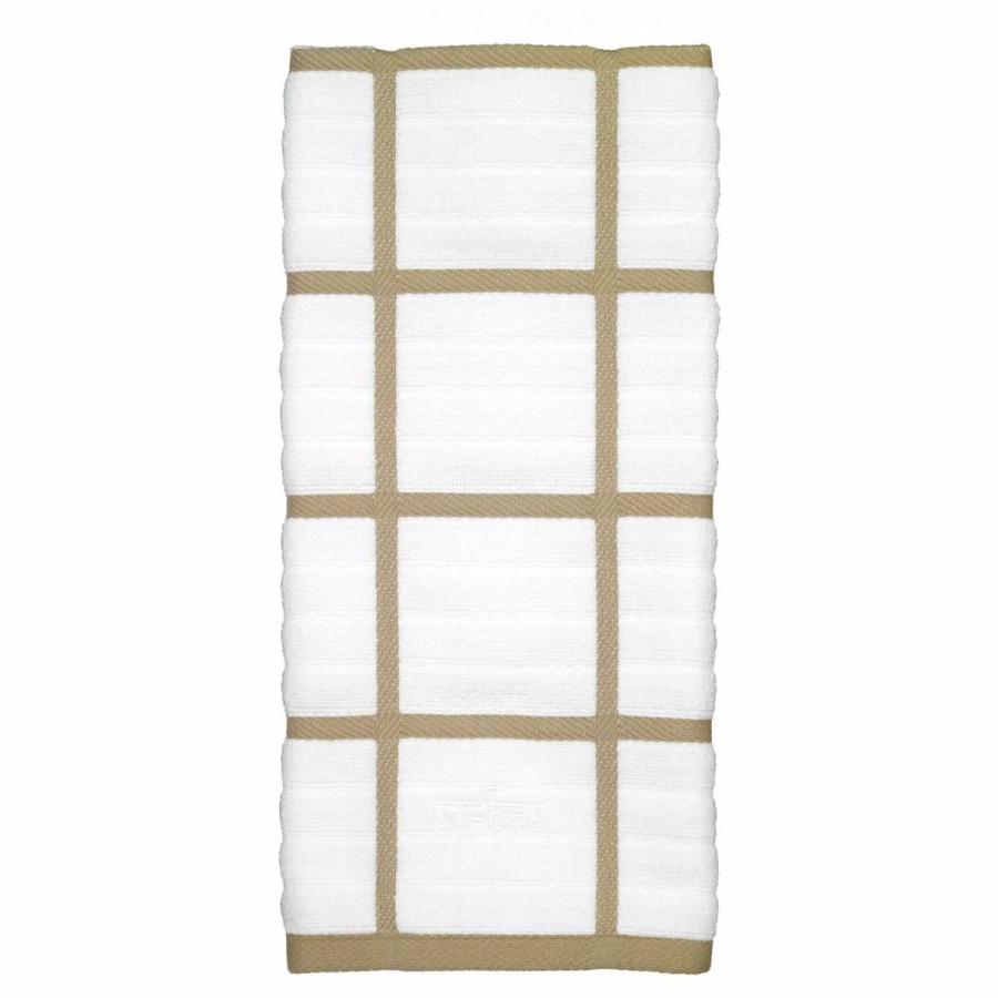 Glassware & Tabletop * | All-Clad Antimicrobial Kitchen Towel | Check Cappuccino