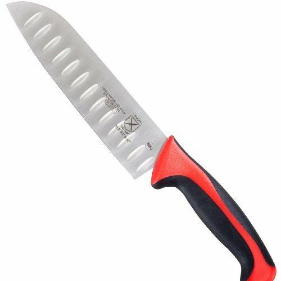 Knives * | Mercer Cutlery Millennia 7 Santoku Knife Red