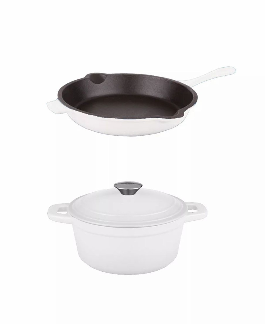 Kitchen * | Berghoff Neo Collection Cast Iron 3-Pc. Cookware Set White