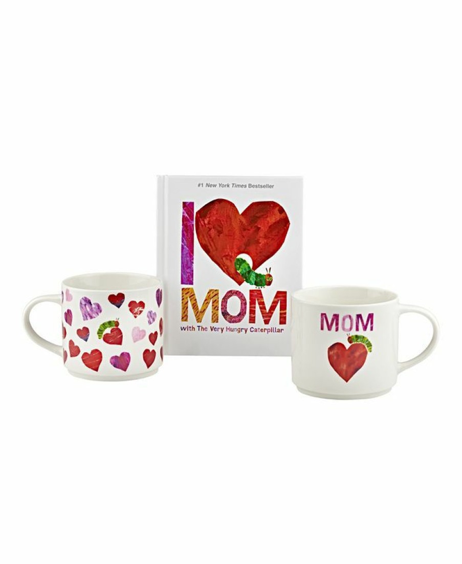 Misc_Gifts * | Godinger World Of Eric Carle Stackable Mugs With Children'S Book, Set Of 3 White