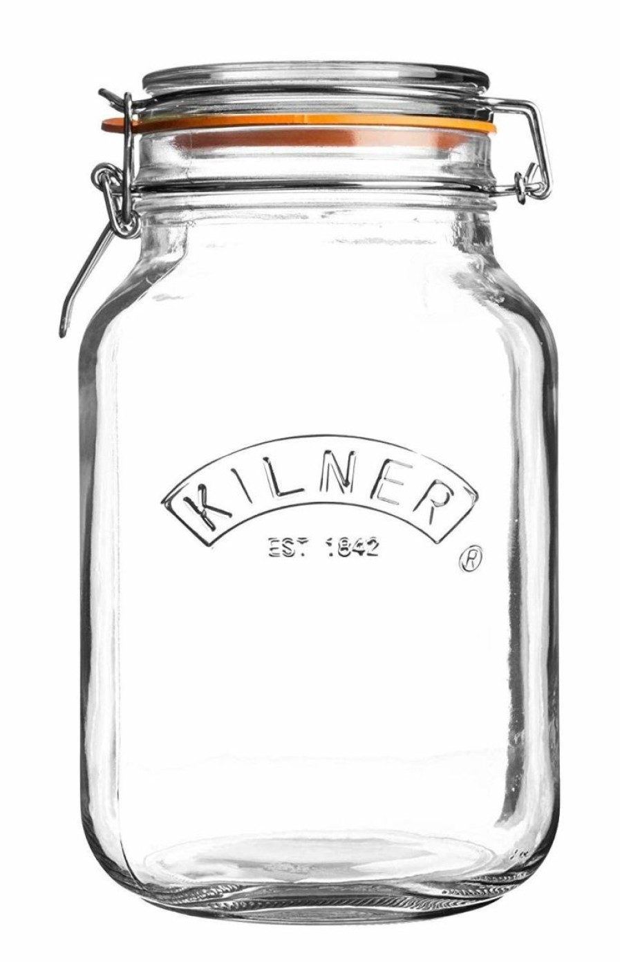 Glassware & Tabletop * | Kilner Swing Top Square Glass Jar | 2L