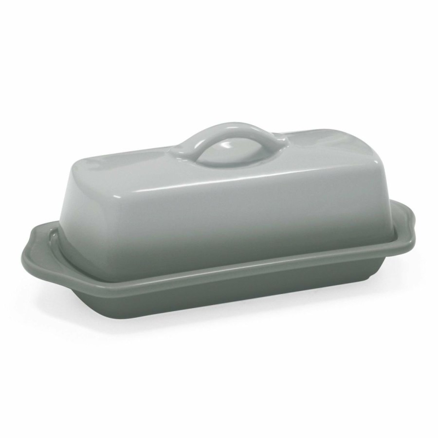 Glassware & Tabletop * | Chantal Butter Dish Fade Gray